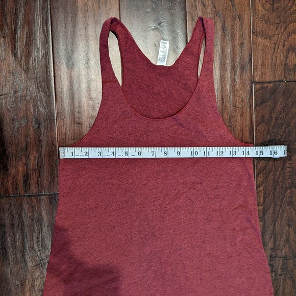 Red American Apparel Racerback tank top - Picture 3 of 5